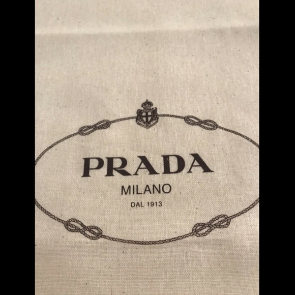Prada Dust Bag Storage Cover Pouch 13.5" x 8.5" - Picture 6 of 7